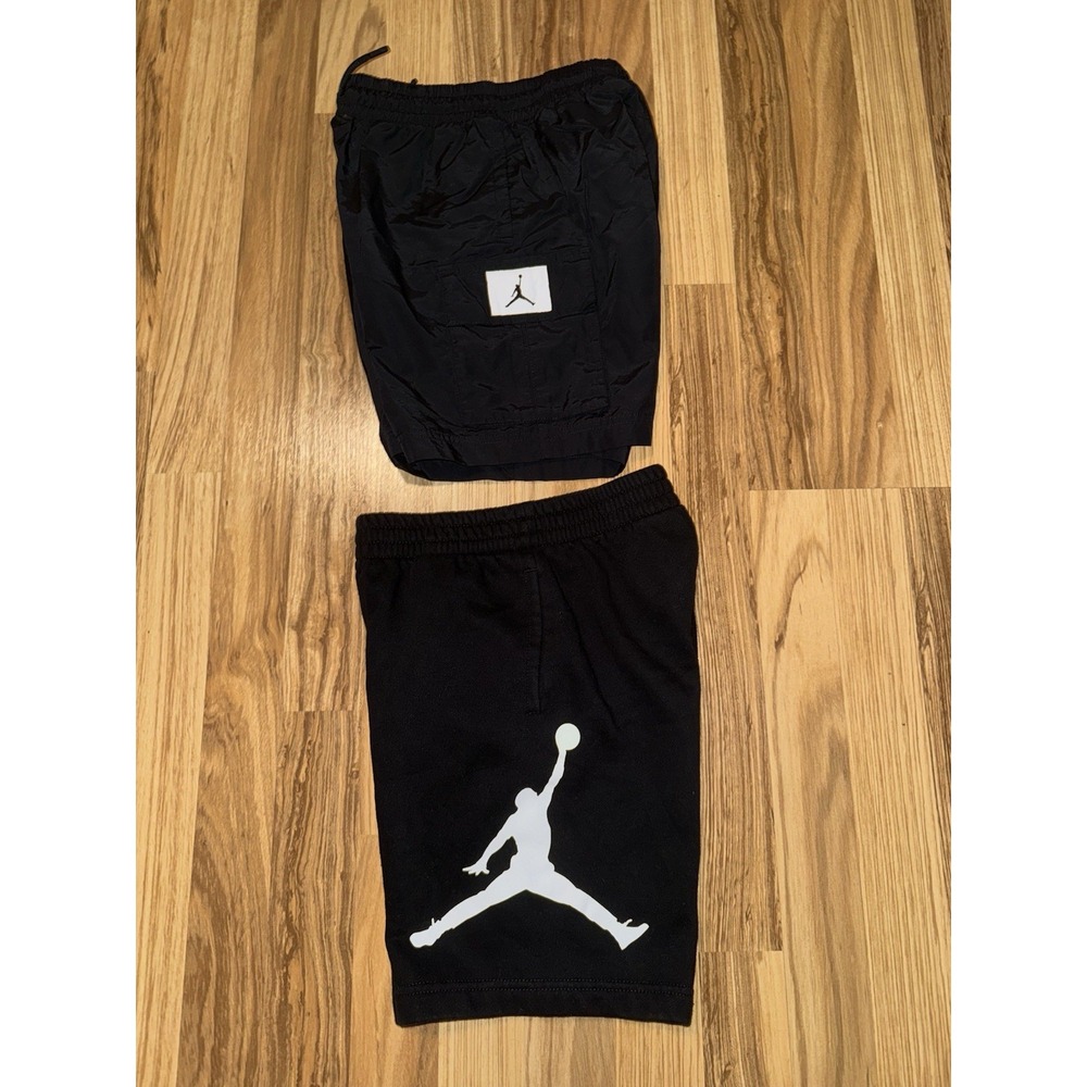 Jordan Nike Boys‎ Basketball Athletic Shorts Dri-fit Sz 8 8/10 Small S Lot Of 2